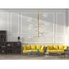 Lampara de techo metal y cristal Topmueble 1