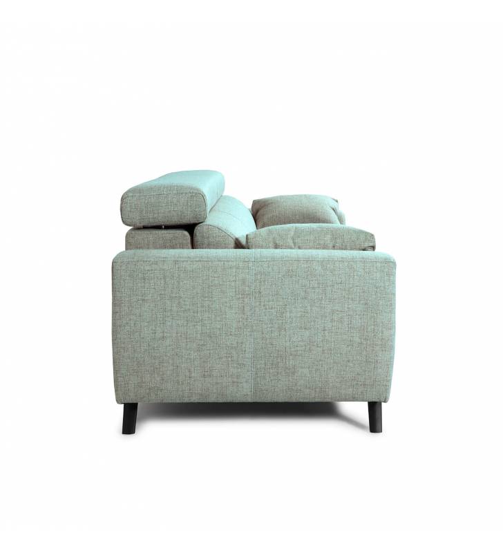 Sofa de 3 Plazas Cerdenya tapizado en tela Aura Sky TopMueble 4