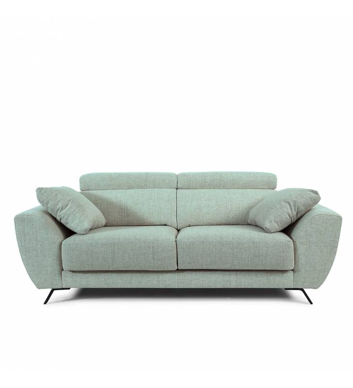 Sofa de 3 Plazas Cerdenya tapizado en tela Aura Sky TopMueble 2