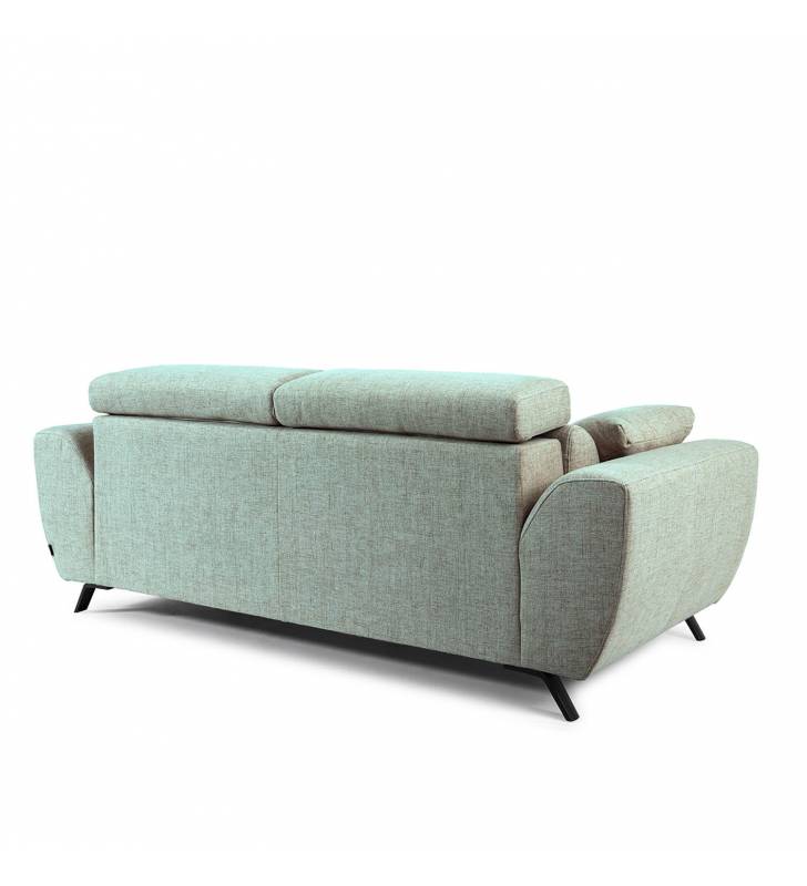 Sofa de 3 Plazas Cerdenya tapizado en tela Aura Sky TopMueble 5