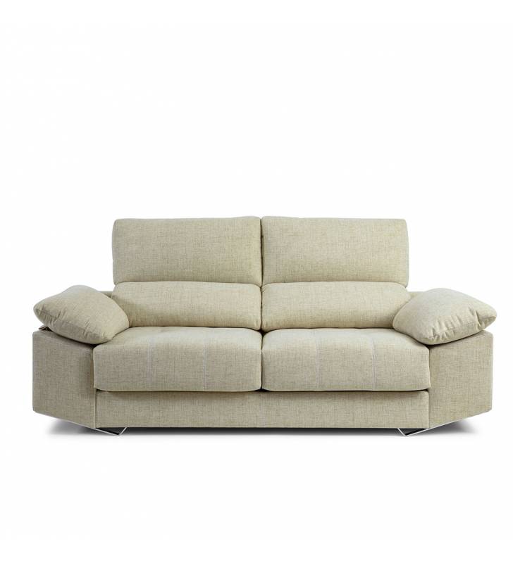 Sofá de 2 Plazas Athenea tapizado en tela Aura Arena TopMueble 2