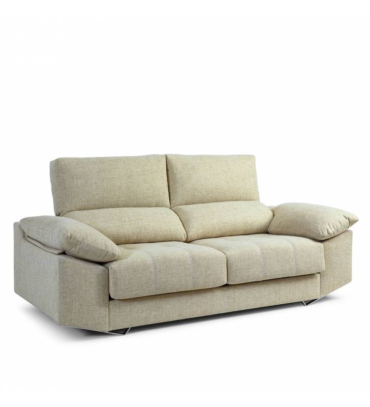Sofá de 2 Plazas Athenea tapizado en tela Aura Arena TopMueble
