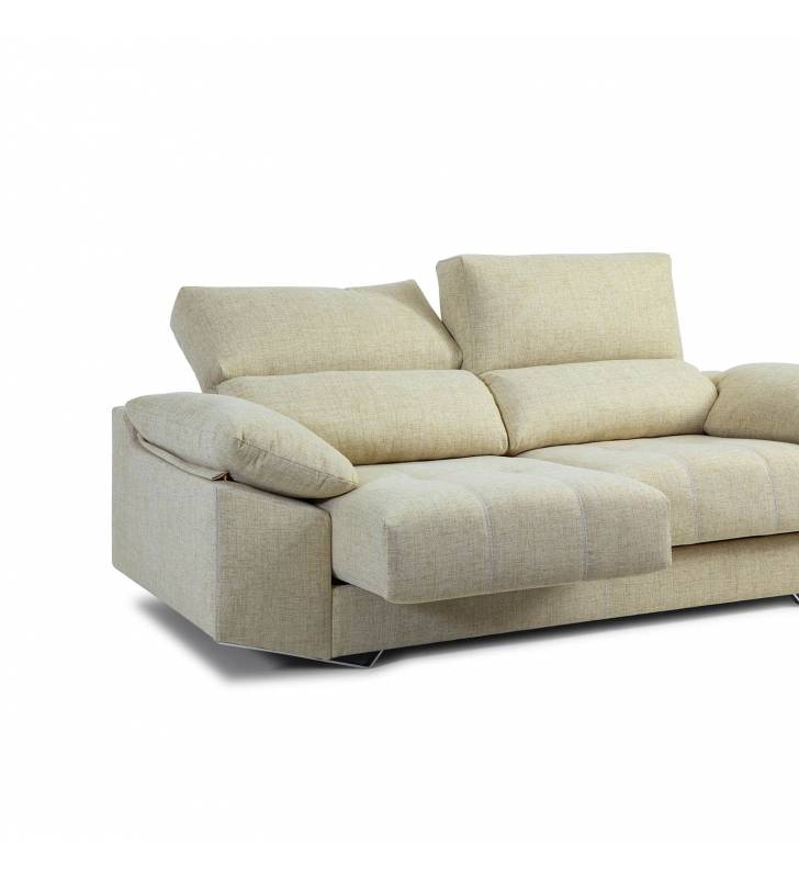 Sofá de 2 Plazas Athenea tapizado en tela Aura Arena TopMueble 3