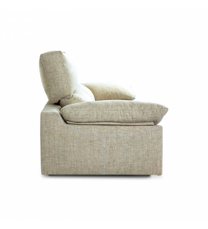 Sofá de 2 Plazas Athenea tapizado en tela Aura Arena TopMueble 4