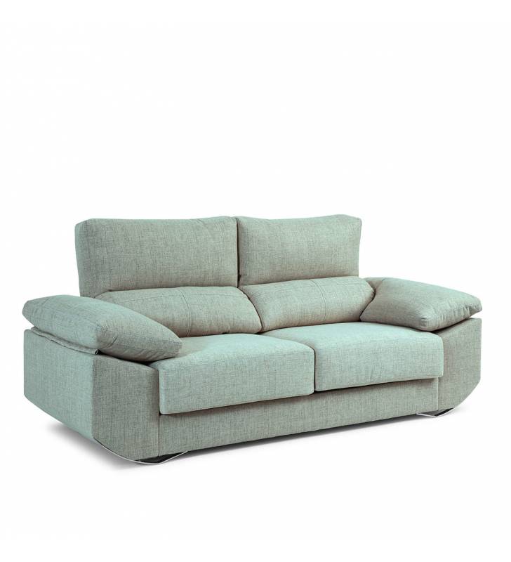 Sofa de 3 Plazas Alaska tapizado en tela Aura Sky  TopMueble 2