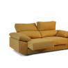 Sofa de 3 Plazas Alaska tapizado en tela Aura Mostaza TopMueble 3