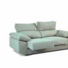 Sofa de 3 Plazas Alaska tapizado en tela Aura Sky  TopMueble 3