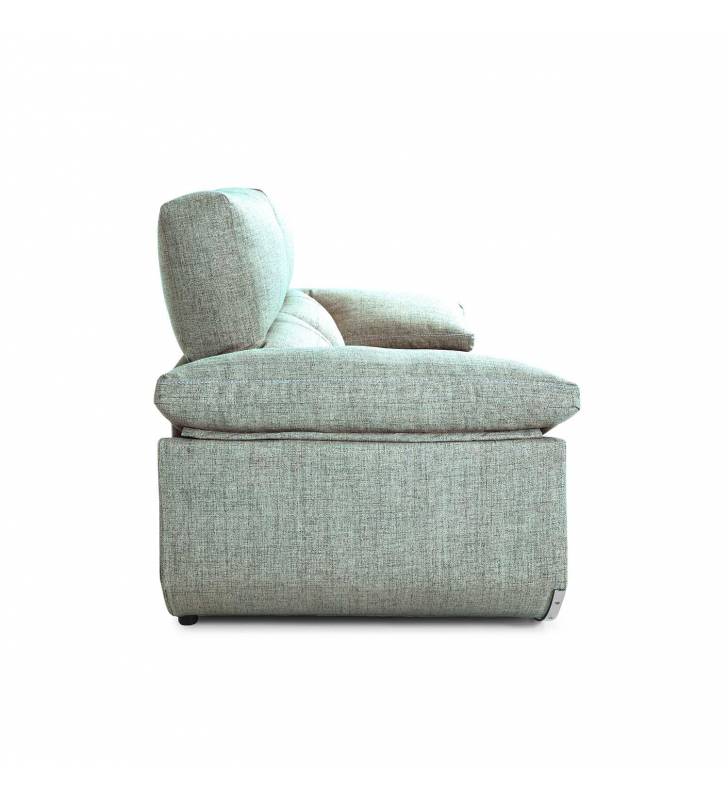 Sofa de 3 Plazas Alaska tapizado en tela Aura Sky  TopMueble 4