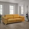 Sofá de 3 Plazas Michigan tapizado en tela Aura Mostaza TopMueble 6