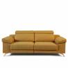 Sofá de 3 Plazas Michigan tapizado en tela Aura Mostaza TopMueble 2
