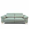 Sofá de 3 Plazas Michigan tapizado en tela Aura Sky TopMueble 2