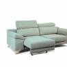 Sofá de 3 Plazas Michigan tapizado en tela Aura Sky TopMueble 3
