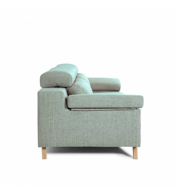 Sofá de 3 Plazas Michigan tapizado en tela Aura Sky TopMueble 4