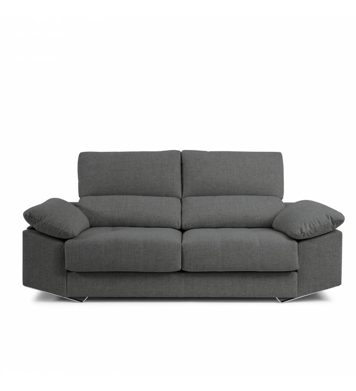 Sofá de 2 Plazas Athenea tapizado en tela Bronx Antracita TopMueble 2