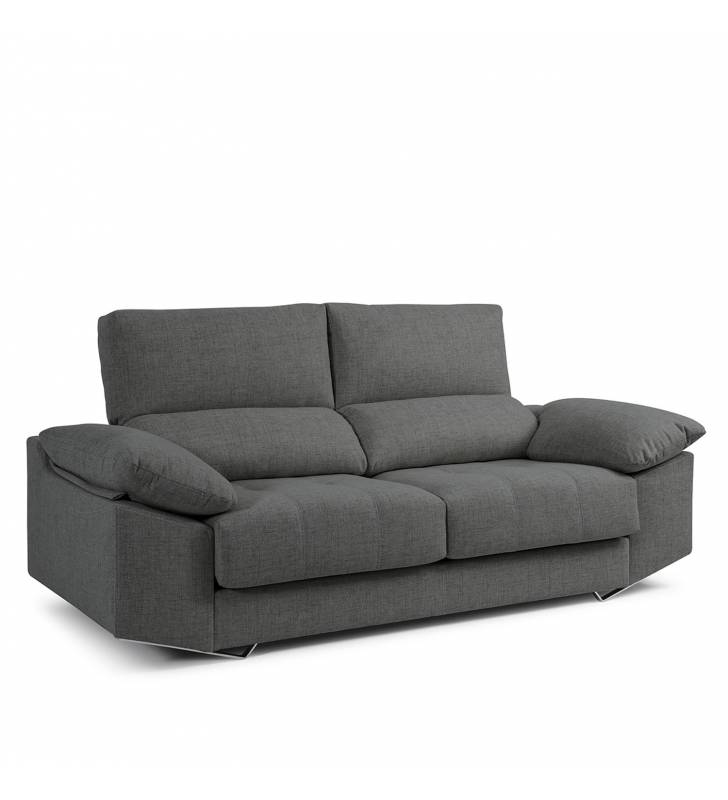 Sofá de 2 Plazas Athenea tapizado en tela Bronx Antracita TopMueble