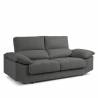 Sofá de 2 Plazas Athenea tapizado en tela Bronx Antracita TopMueble
