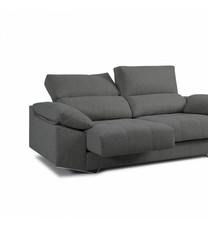 Sofá de 2 Plazas Athenea tapizado en tela Bronx Antracita TopMueble 3