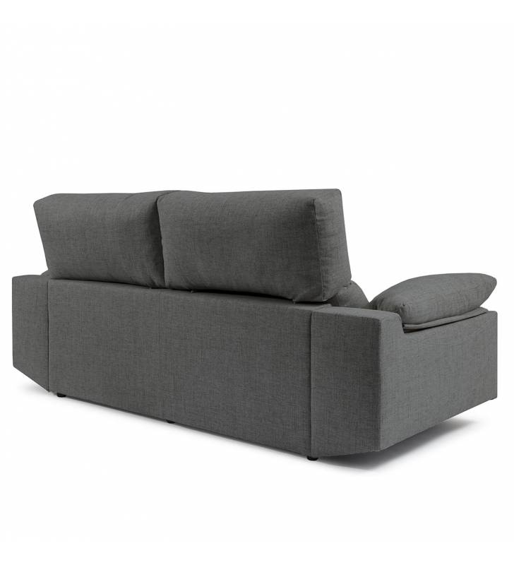 Sofá de 2 Plazas Athenea tapizado en tela Bronx Antracita TopMueble 5