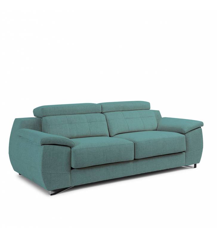 Sofá de 2 Plazas Castellón tapizado en tela Bronx Agave TopMueble