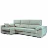 Sofá Chaise Longue Kabul Izquierda tela Aura Sky TopMueble
