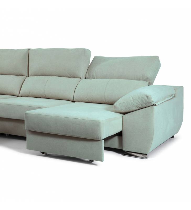 Sofá Chaise Longue Kabul Izquierda tela Aura Sky TopMueble 3