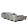 Sofá Chaise Longue Michigan Izquierda Aura Plata TopMueble 5