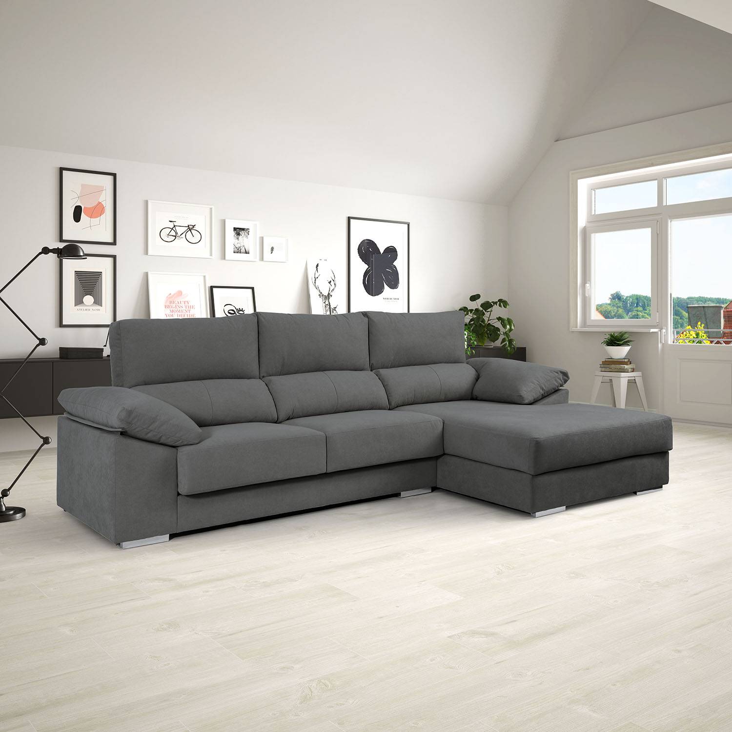 Sofá Chaise Longue Vegas Bronx Sofás baratos Topmueble