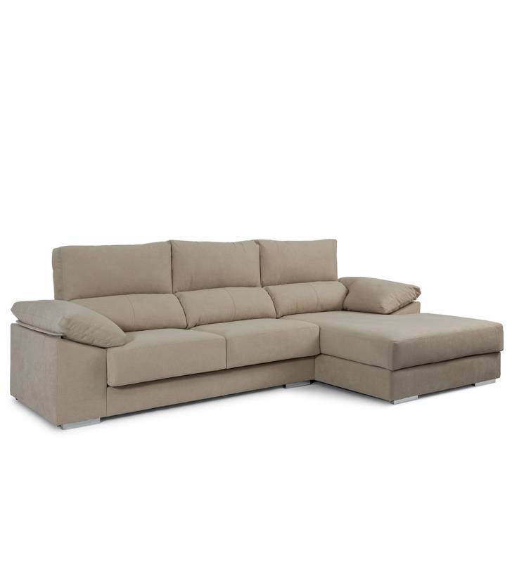Sofá Chaise Longue Vegas Derecha Bronx Piedra TopMueble