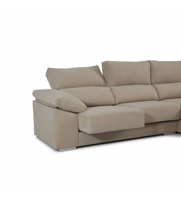 Sofá Chaise Longue Vegas Derecha Bronx Piedra TopMueble 3