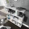 Estantería Alba 3H color Blanco/roble Topmueble 3