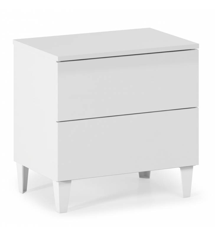 Mesita de noche Valeria Blanco brillo Topmueble 1