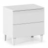 Mesita de noche Valeria Blanco brillo Topmueble 1