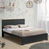 Cama con somier Gris Alaska Ambiente Top Mueble