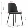 Silla Maseru pack de 4 negro Topmueble 1
