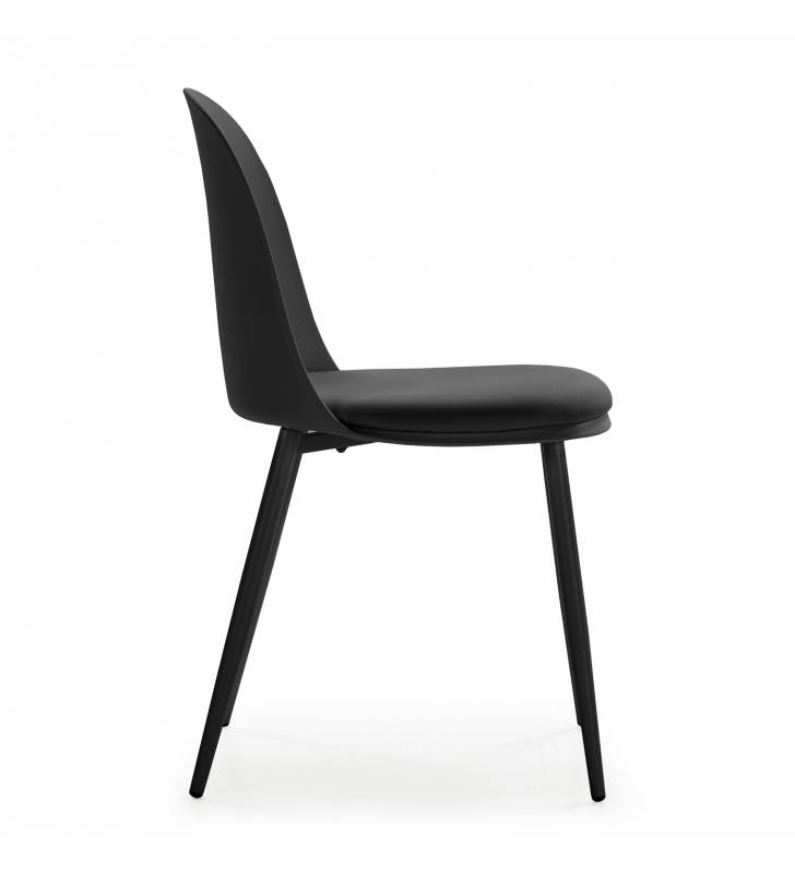 Silla Maseru pack de 4 negro Topmueble 3
