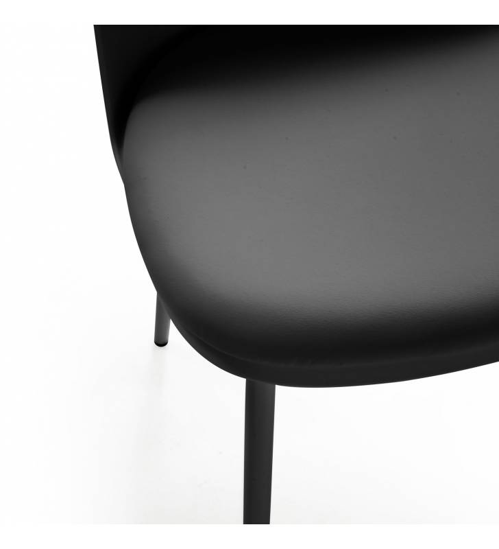 Silla Maseru pack de 4 negro Topmueble 6