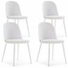 Silla Maseru pack de 4 blanco Topmueble 1