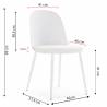 Silla Maseru pack de 4 blanco Topmueble 2