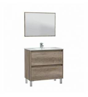 Mueble Baño Deva 2c 80cm Nordik con espejo Topmueble 1