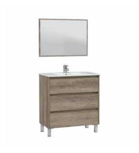 Mueble de Baño Deva 3c 80cm Nordik con espejo Topmueble 2