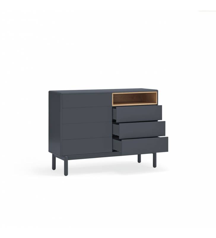 Comoda Corvo cajonera gris oscuro Topmueble
