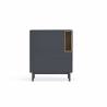 Mueble Auxiliar Gris Antracita Corvo 3P3C Top Mueble 3