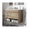 Mueble Baño Qatar 80cm 2p con espejo Topmueble 5