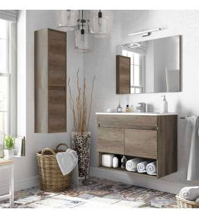Mueble Baño Qatar 80cm 2p con espejo Topmueble 8