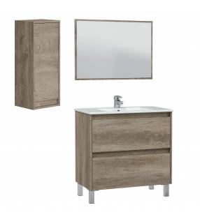 Mueble Baño Deva 2c 80cm Nordik con espejo Topmueble 14