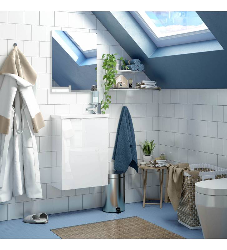 Mueble banyo Emma color blanco con lavamanos