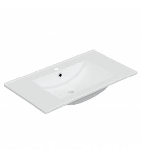 Lavabo lavamanos 80x45cm Cerámico blanco Topmueble 1
