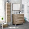Pack mueble banyo Deva 3C con espejo y lavabo