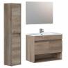 Mueble Baño Qatar 80cm 2p con espejo Topmueble