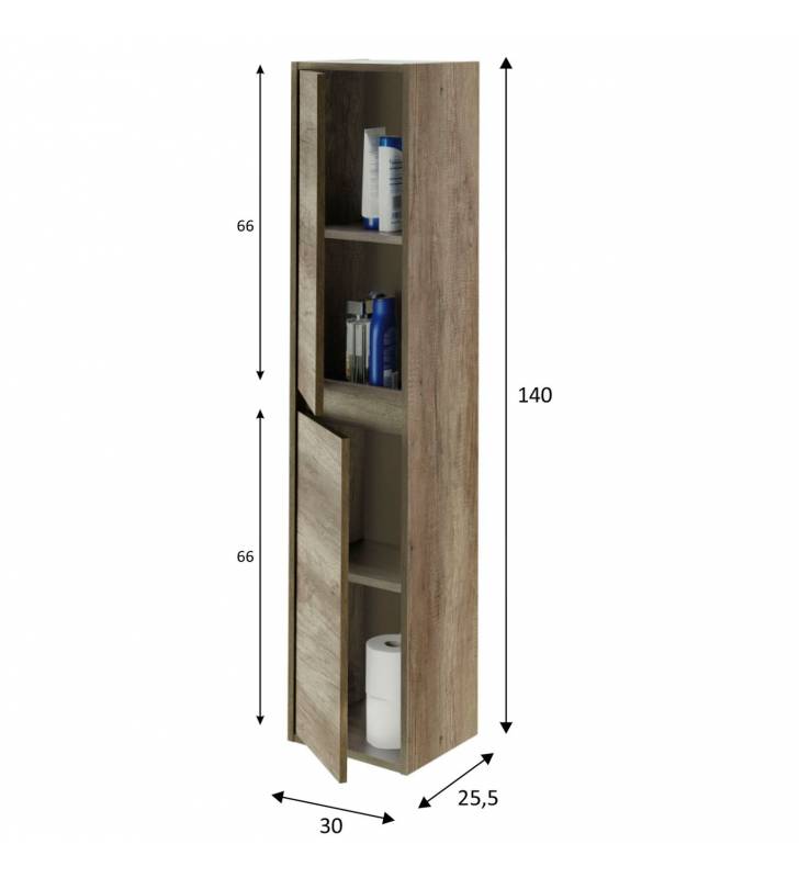 Pack mueble banyo Qatar con columna